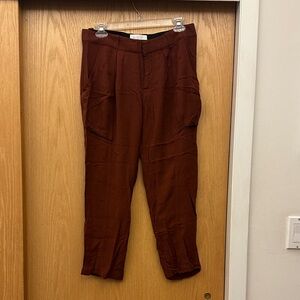 A.L.C. Women's Deep Red Brown Joggers